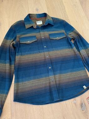 Lake & Trail Soft Heavy Knit Flannel Relaxed Fit Button Down Medium NWT